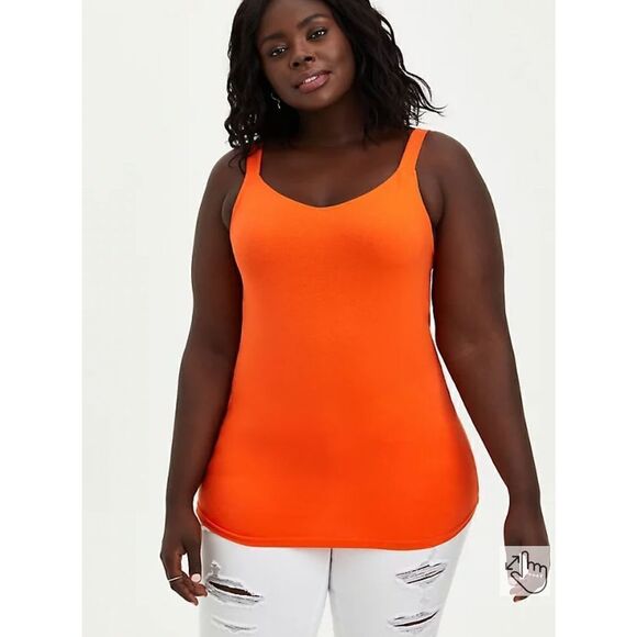 Torrid wide strap foxy tank orange size 4 - Picture 4 of 8